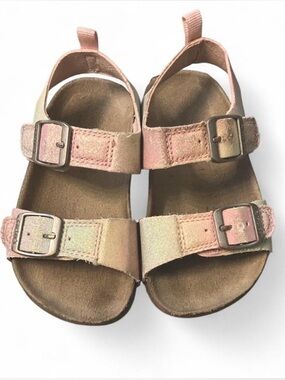 Carter’s Toddler Size 8 Sparkly Pastel Rainbow Sandal
